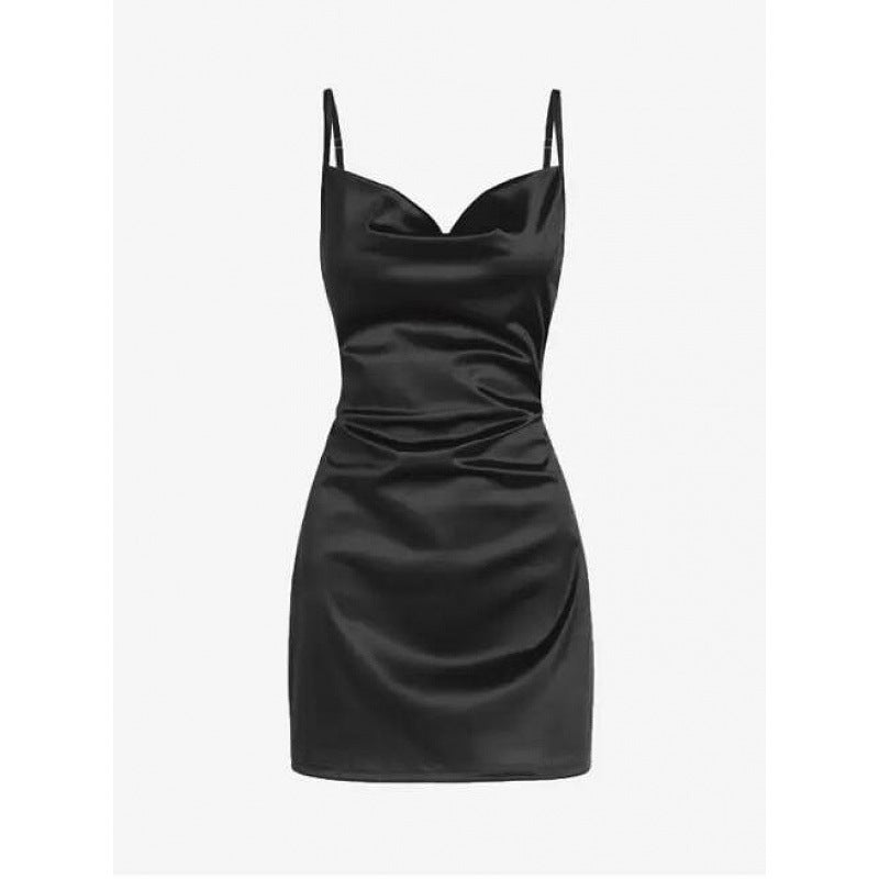 trio halloween costumes Sexy Sling Sexy V-neck Slim Skirt Multi-Color
