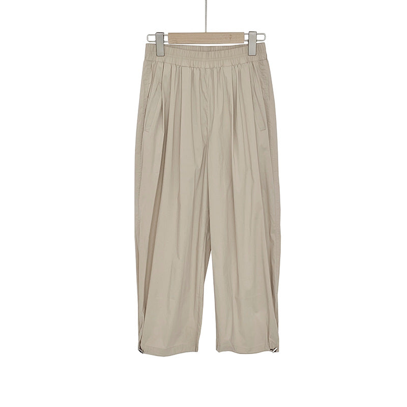 Trousers Drawstring Casual Pants Summer Korean Style Loose Casual Pants Trousers