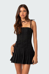 fashion INS Summer Sexy Slim Fit Dress Hot Girl Backless Strap Suspender Dress French Style