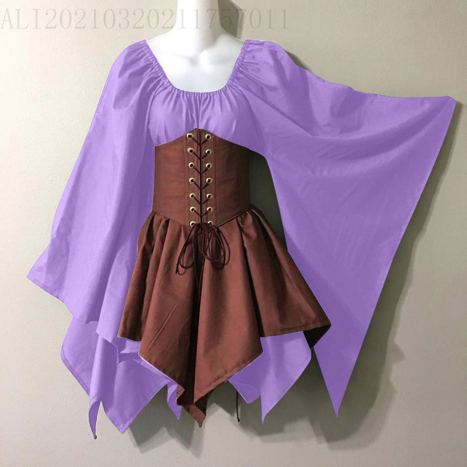 vampire costume 2024 Party Long Sleeve Women's Renaissance Medieval Dress Clothing