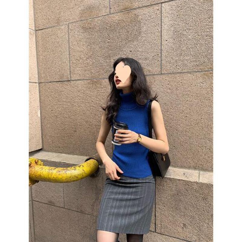 curvy casual outfits French Retro Style High Waist Sheath Skirt Women's Autumn Slim Slimming Elegant Fashion Skirt