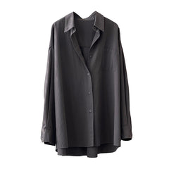 birkenstock clogs outfit fall Cotton Long-Sleeved Loose Shirt Coat for Women Autumn Lazy Style Outdoor Casual Shirt