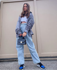 casual fall outfits Ins American Retro Hot Girl Hook Jeans Women's Fashion High Slimming Straight Pants Fashion