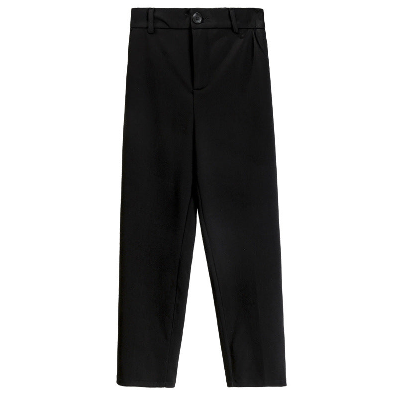 datenight fall outfits Elegant Harem Pants Women's Spring and Autumn Korean Style Slimming Radish Pants Spring Skinny Suit Pants