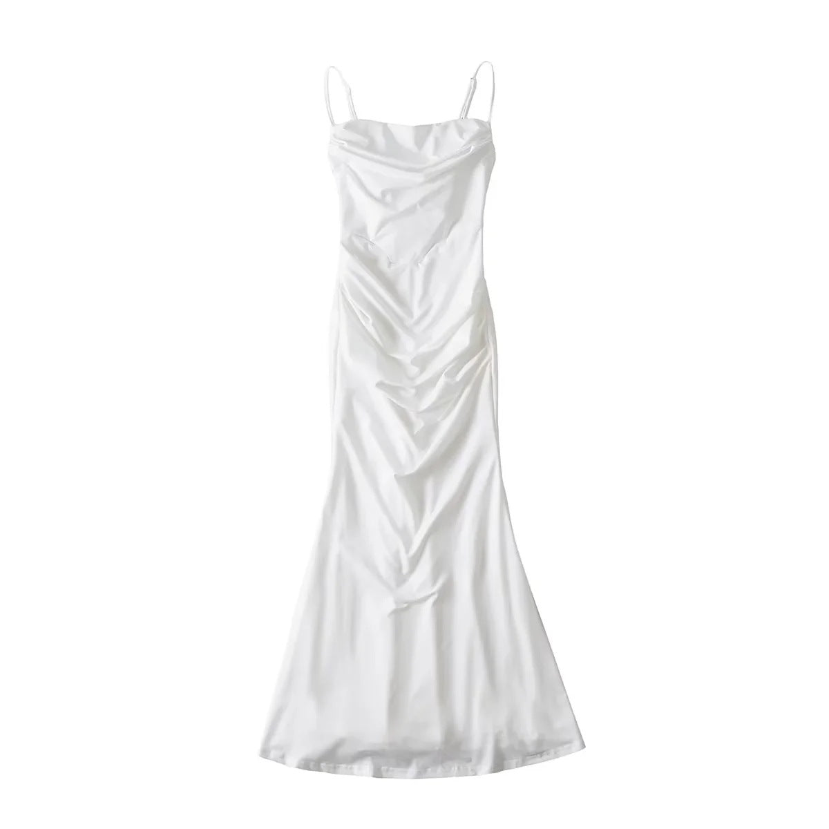dress Big Women's Date Dress Three-Dimensional Fishbone Sexy Kardashian Fishtail Dress Atmosphere Slimming Waist-Tight Dress