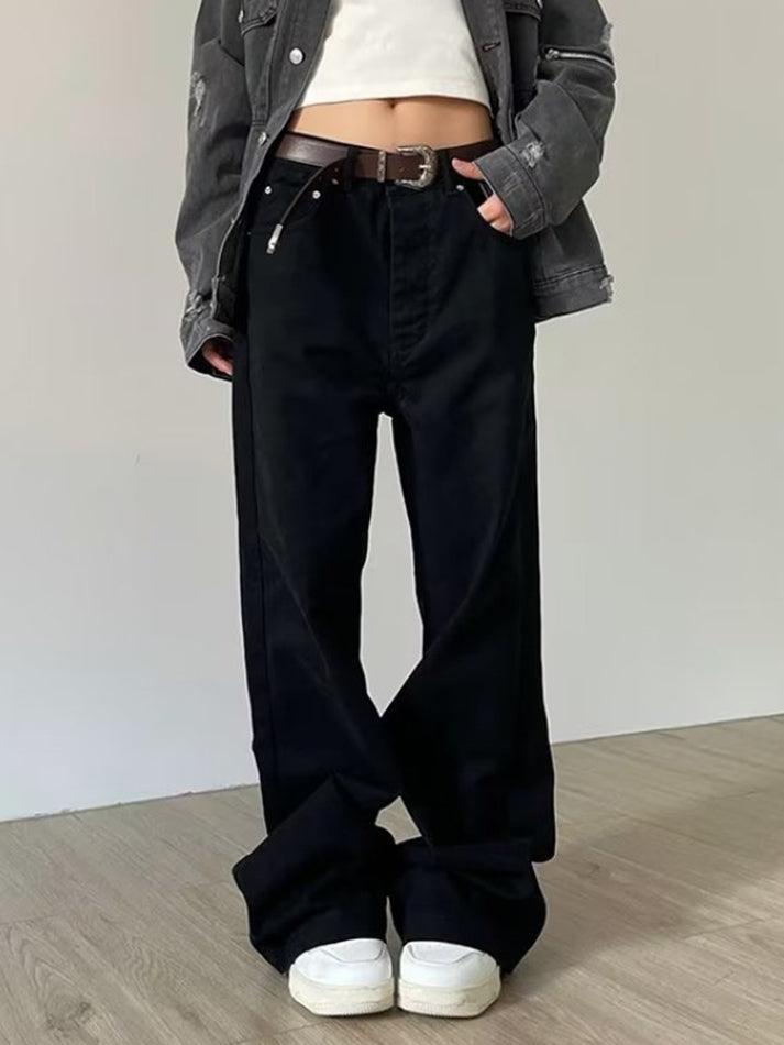 Vintage Washed Mid Rise Boyfriend Jeans
