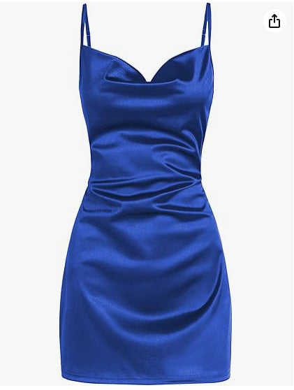 trio halloween costumes Sexy Sling Sexy V-neck Slim Skirt Multi-Color Women's Clothing