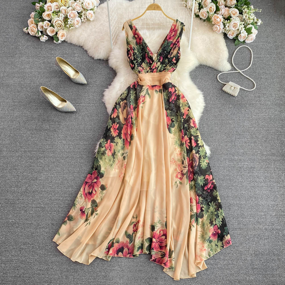 android vs cyberborg dress to impress Fashionable Elegant Elegant Dress Long Skirt Collar Waist Slimming Positioning Printed Word Large Swing Dress Women
