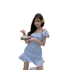 dorothy costume Summer French First Love Sweet Careful Machine Super Fairy Mori Hepburn Style Salty Sweet Dress