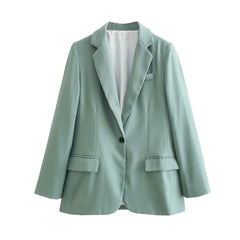 church outfit Women's Spring and Autumn Fashion plus Size Slim Fit One Button Small Suit Jacket for Women