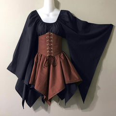 vampire costume 2024 Party Long Sleeve Women's Renaissance Medieval Dress Clothing