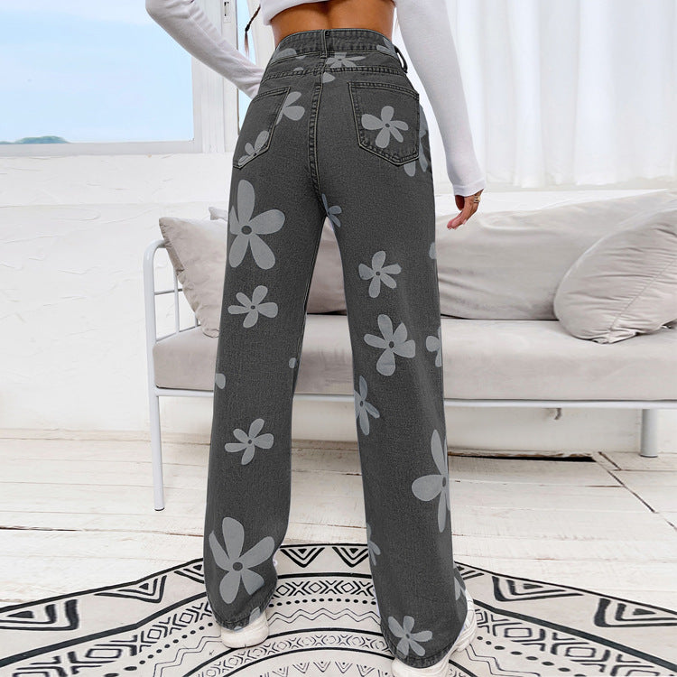 clothes New Women's Fashion Straight Jeans for Women