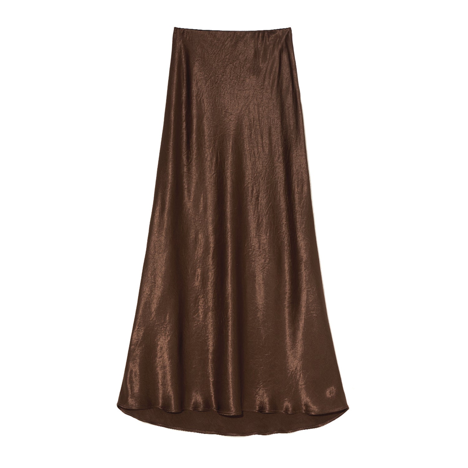 fashion outfits Women's Summer Satin Skirt High Waist Elastic Clutch Pattern Long Skirt Elegant Solid Color Long Skirt
