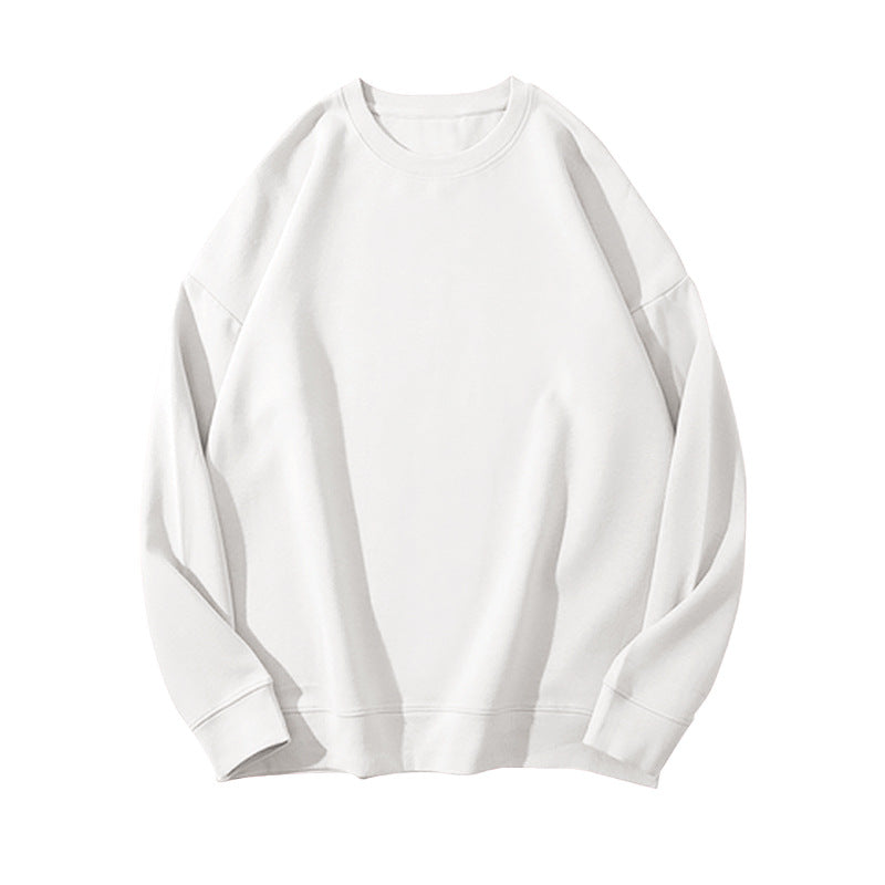 y2k outfits Solid Color Fleece-lined Sweater Women's Autumn and Winter Korean Style Loose Casual Top T-shirt Female Student Couple Coat Bottoming Shirt