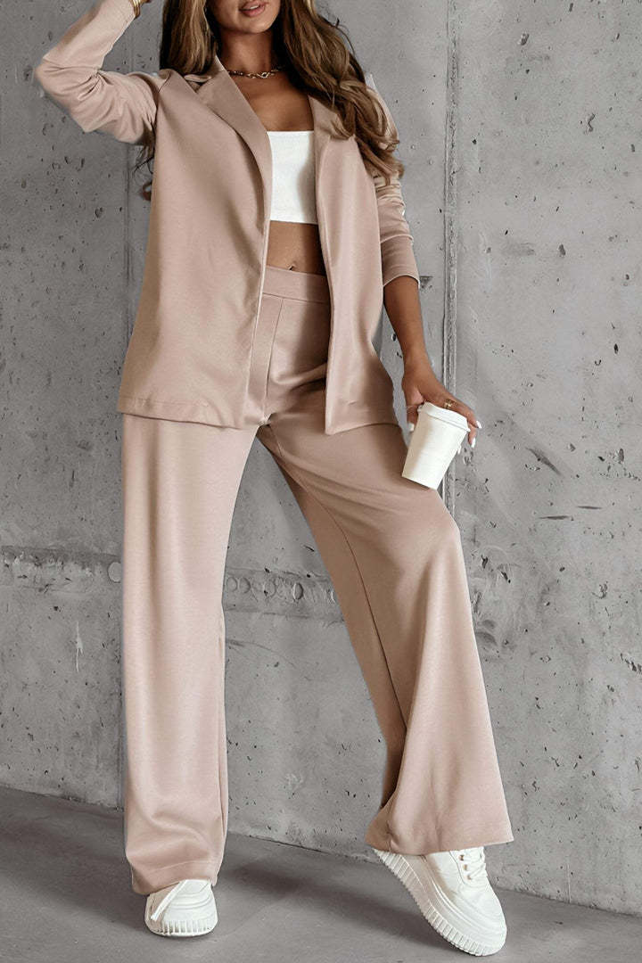 business casual outfits autumn Winter Women's Long-Sleeved Lapel Casual Suit Suit