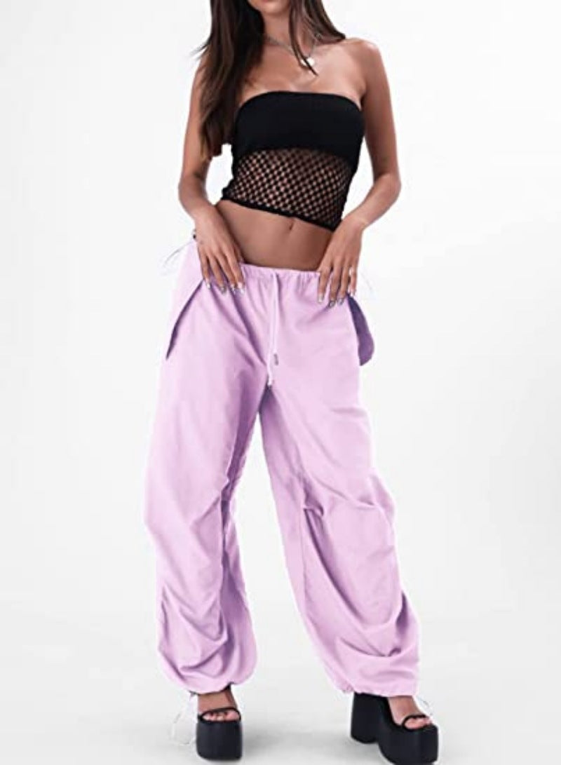 off shoulder New Sports Loose Casual Drawstring Elastic Waist Street Running Fitness Overalls for Women