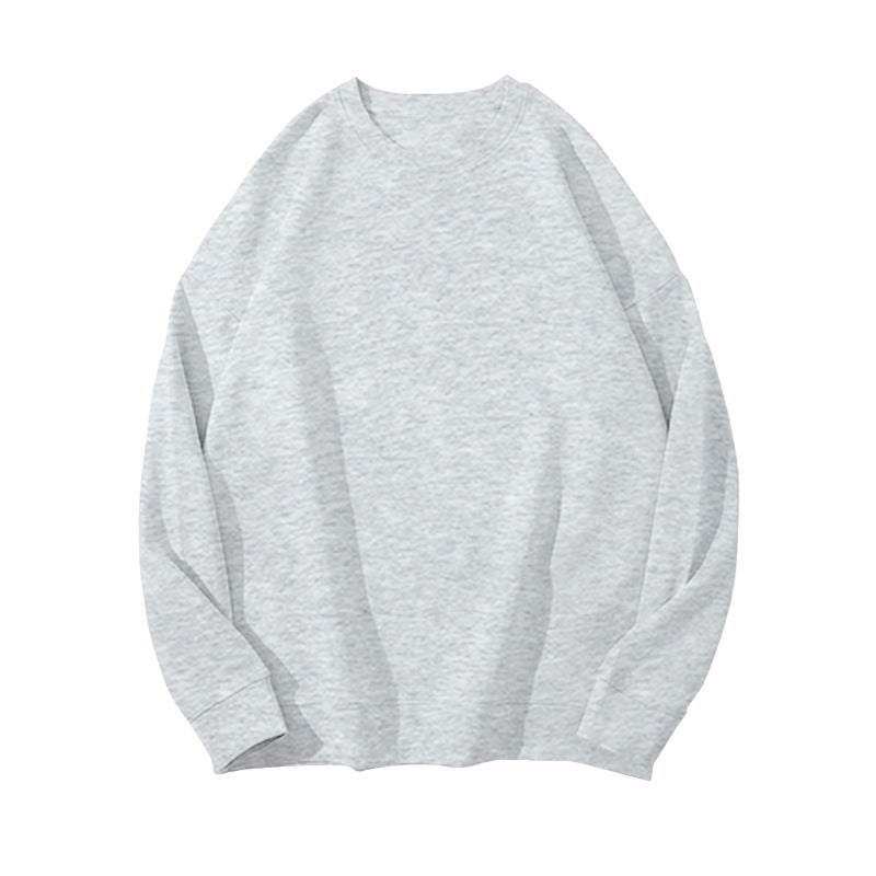 y2k outfits Solid Color Fleece-lined Sweater Women's Autumn and Winter Korean Style Loose Casual Top T-shirt Female Student Couple Coat Bottoming Shirt