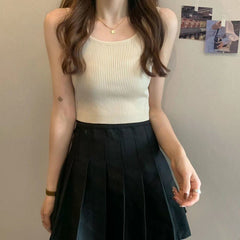 going out outfits Niche Tube Top Outer Wear Summer Sleeveless Vest Women's Irregular Split Waist Inner Base Wrapped Chest Top