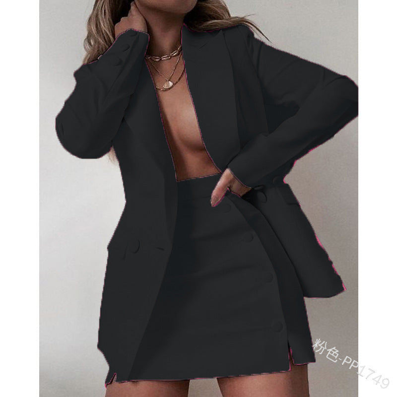 costume ideas Autumn New Suit Women's Fashion Suit Top + Short Skirt Two-Piece Set Hot Sale