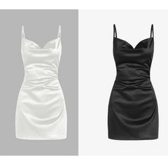 trio halloween costumes Sexy Sling Sexy V-neck Slim Skirt Multi-Color