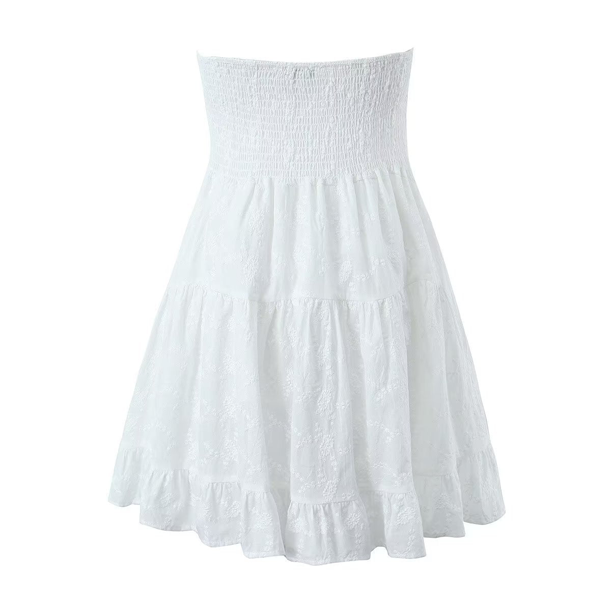 summer outfits inspo Women's Spring Women's New Party Dress White Wrapped Chest Lace Dress