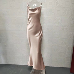 dresses Sexy Open Back Dress Women's Sexy Backless Dress Elegant Slim Strap Dress