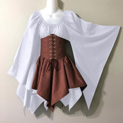 vampire costume 2024 Party Long Sleeve Women's Renaissance Medieval Dress Clothing