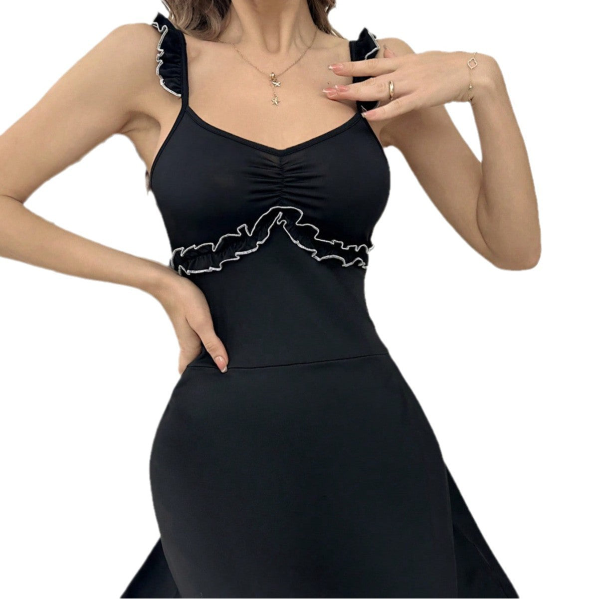 dress to impress outfits Sexy Lace Strap Nightdress Temptation Backless Dress