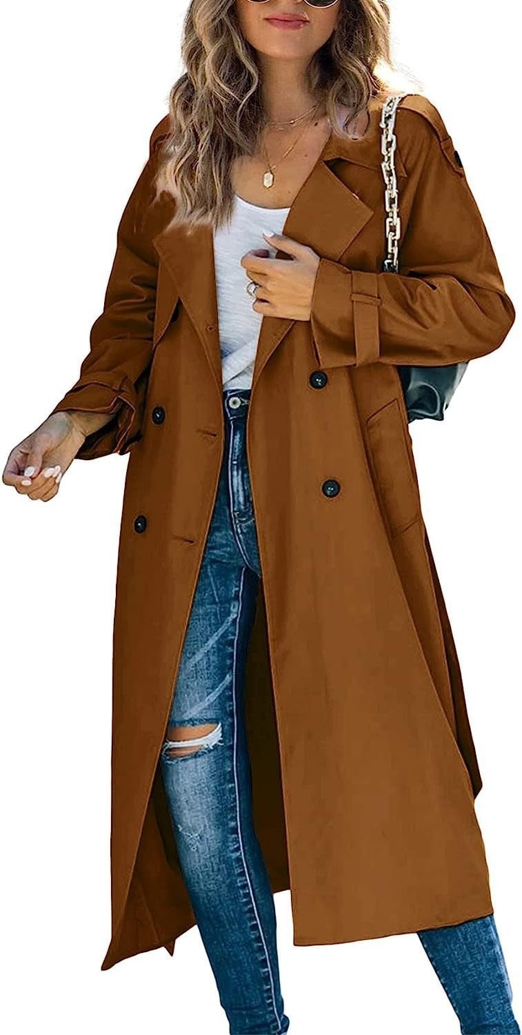 women’s fall outfits Women's Winter and Autumn Trench Coat Coat Women's