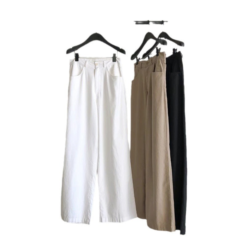 casual outfits Fall Commuter Casual Straight Draping Casual Pants for Women