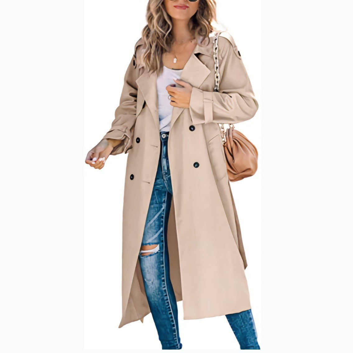 outfit Women's Winter and Autumn Trench Coat Coat Women's