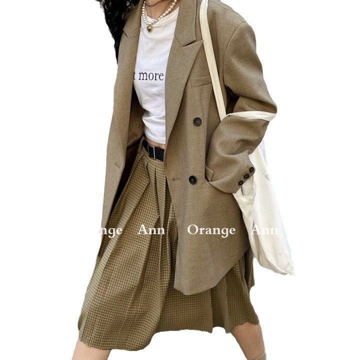 curvy casual outfits Korean Style Loose High-End Fashionable Niche Suit Tonglu Muze Early Autumn Elegant Casual Jacket 04
