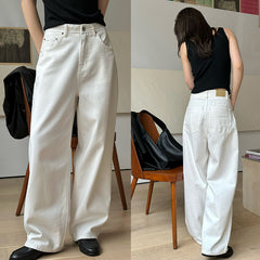 women’s outfits Classic American Retro Jeans Women's Autumn Straight Slimming Wide Leg Loose Trousers