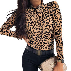 business casual outfits Women's Fashion round Neck Long Sleeve Sexy T-shirt