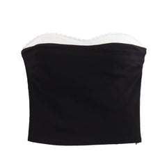 dream clothes Autumn Vest Top Hanging Neck Collar Sexy Backless Printed Tube Top Female