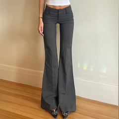 joker costume female outfit American Retro Simple Elegant Pleated Low Waist Casual Pants Women's Slim-Fit Fashionable Woven Hip-Wrapped Trousers