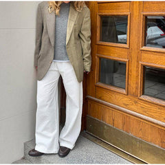 leapord halloween outfit Lapel Color Matching Long-Sleeved Suit Jacket Elegant Women's Single-Breasted Commuter Jacket