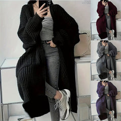 fall outfits Cardigan Casual Loose Texture Clear Long
