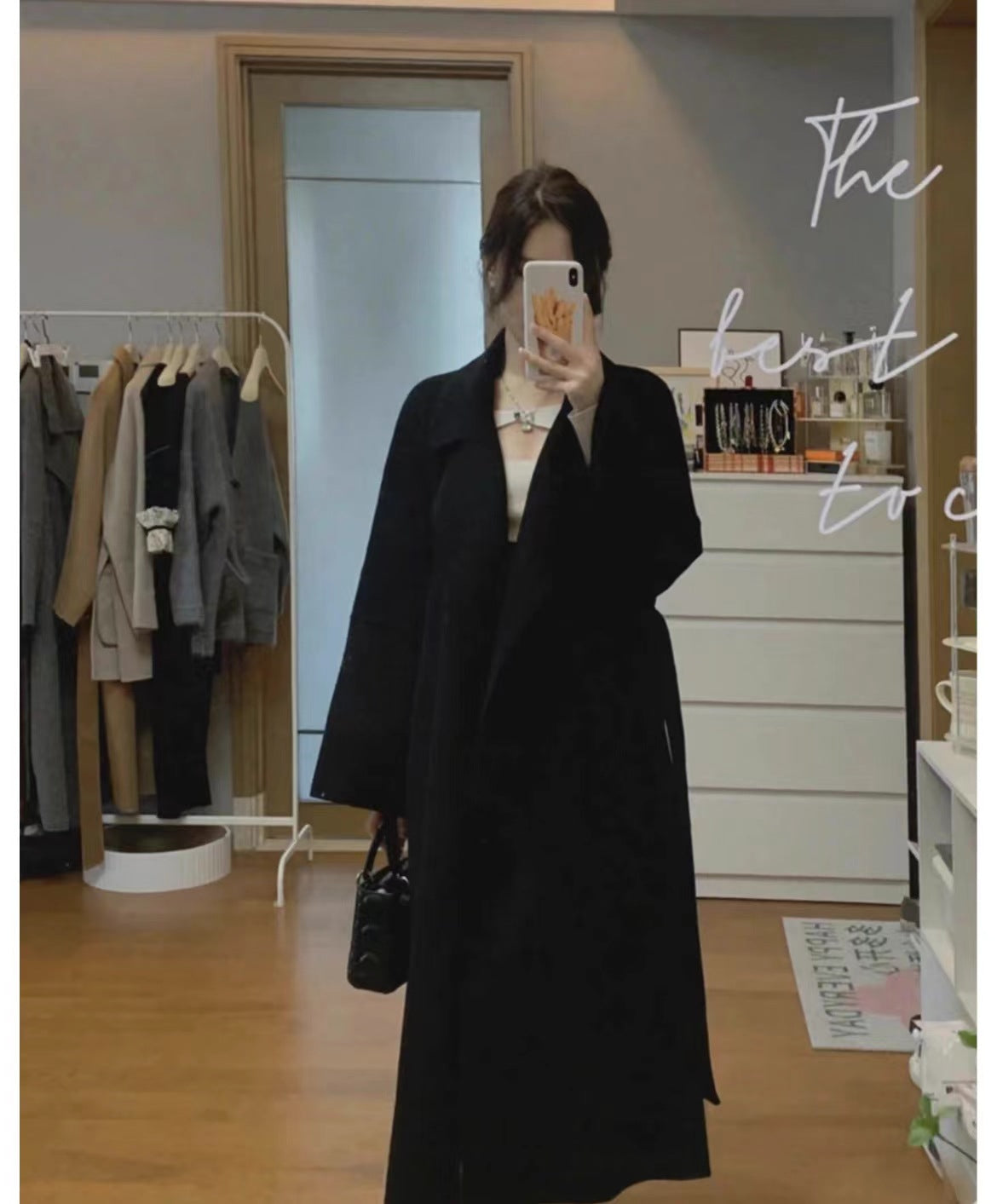 outfit inspo fall New Autumn and Winter Double-Sided Cashmere Coat for Women Autumn and Winter High-Grade Super Nice Mid-Length Korean Style Woolen Coat