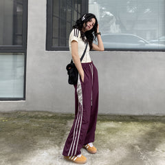 shamar American High Street Sports Wide-Leg Pants Women's Autumn Outdoor Quick-Drying Loose Casual Ankle-Tied Long Pants Fashion