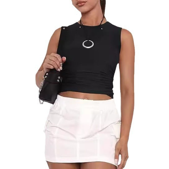 going out outfits Women's Summer Versatile Thread Camisole Women's Inner Short Hot Girl Top