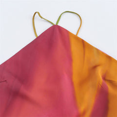 outfit inspo fall Fall Women's Style Silk Satin Texture Printed Tether Backless Dress 8505157