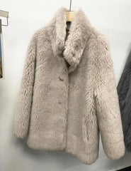 fall outfits 2024 Fur Winter New Lamb Fur Fur Coat Women's Mid-Length Fur Real Fur Coat