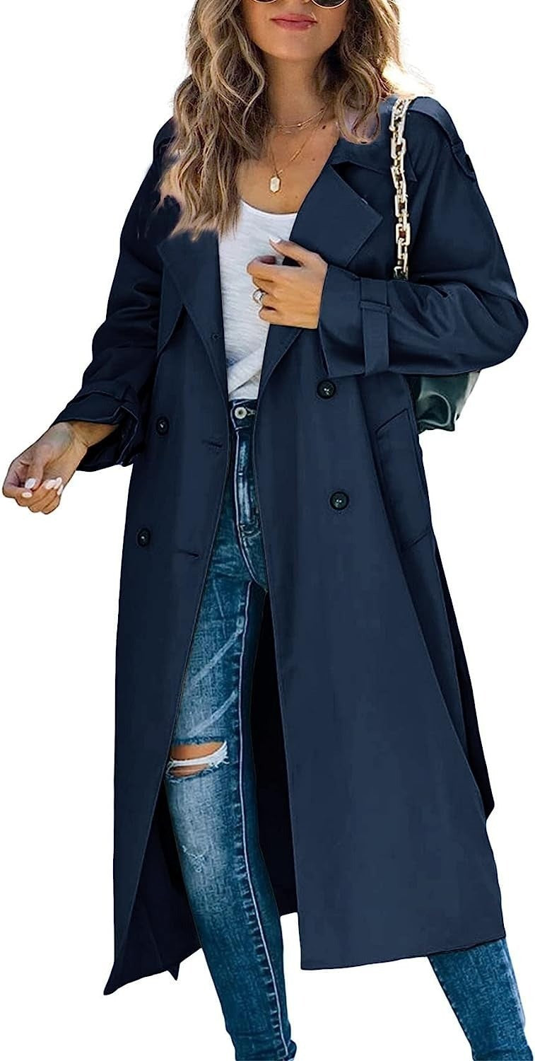 outfit Women's Winter and Autumn Trench Coat Coat Women's