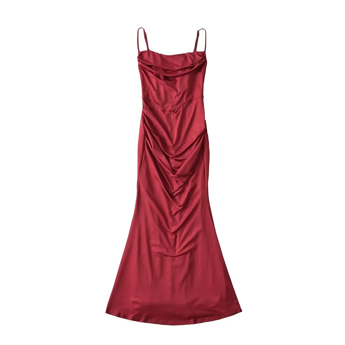 dress Big Women's Date Dress Three-Dimensional Fishbone Sexy Kardashian Fishtail Dress Atmosphere Slimming Waist-Tight Dress
