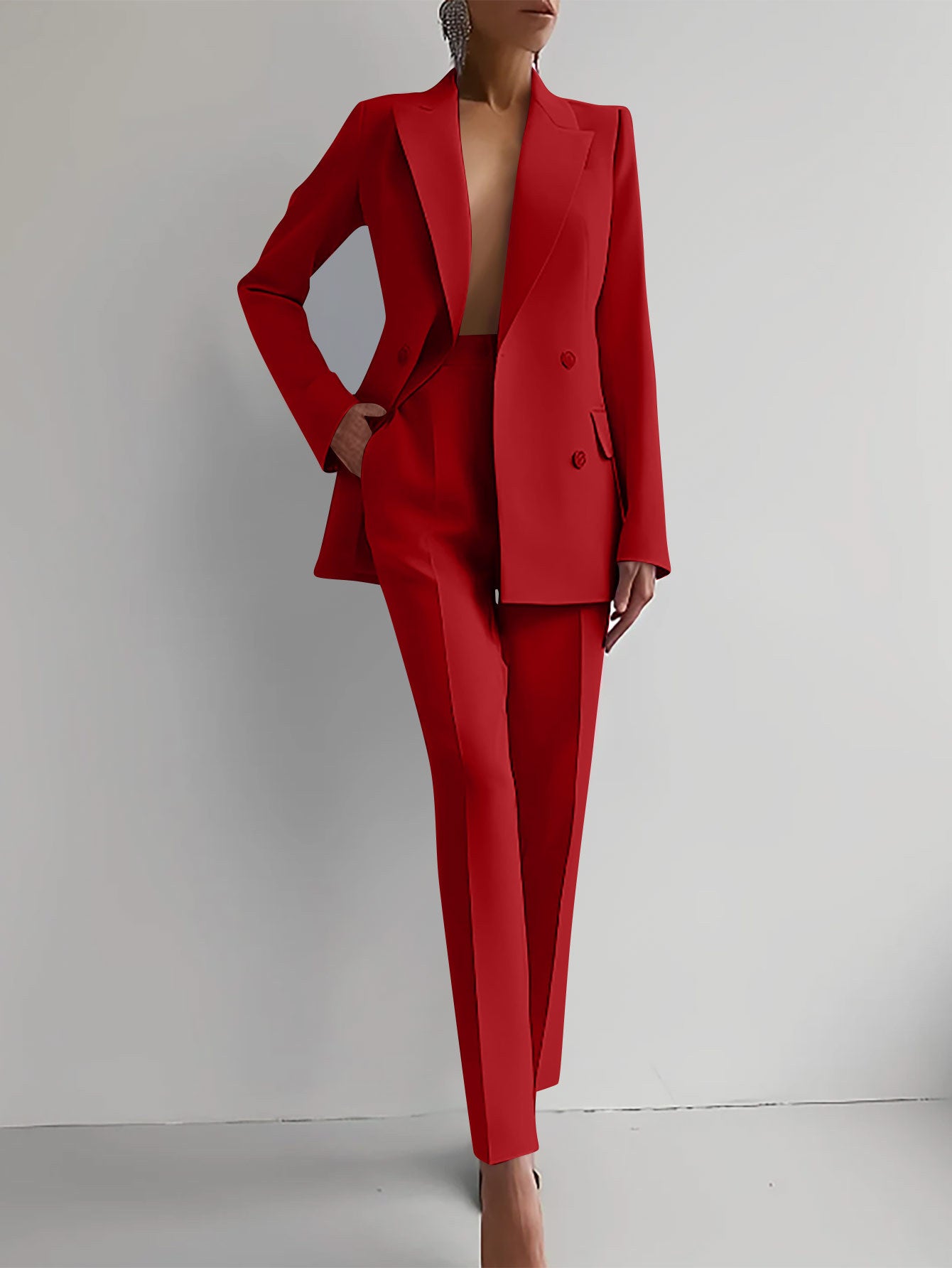 costume ideas 2024 Spring Fashion Casual Business Wear Women's Suit One Set