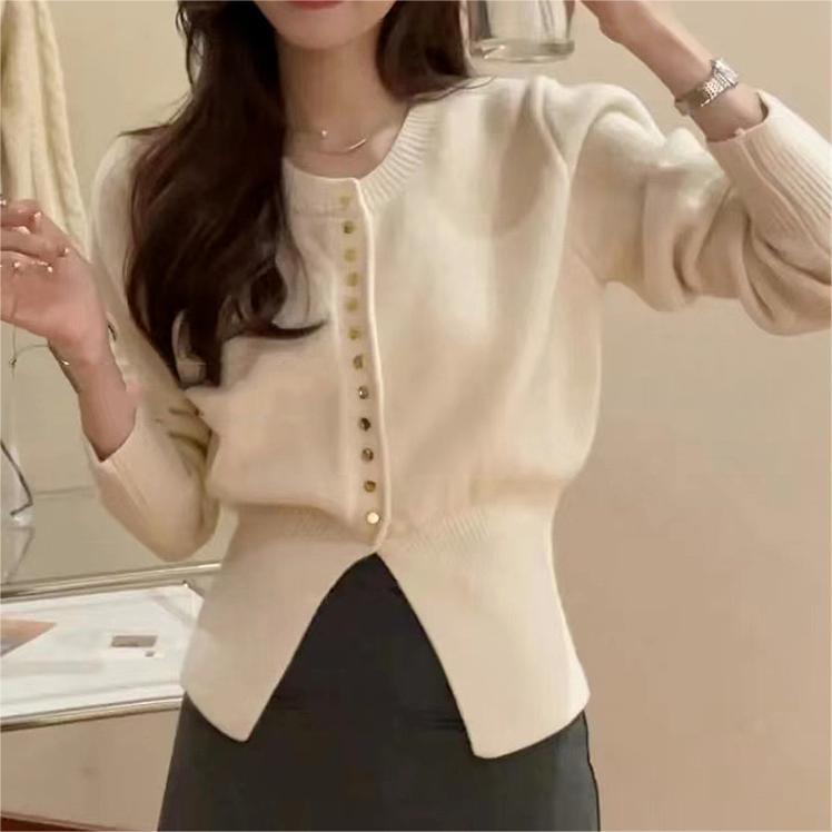 going out outfits Knitwear Women's Autumn and Winter New Sweater Bottoming Shirt Women's Waist Chic Knitted Top