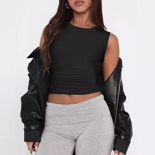 frat outfits Women's Summer Versatile Thread Camisole Women's Inner Short Hot Girl Top