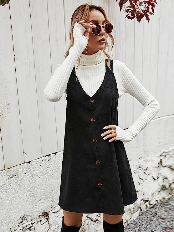 grunge outfits Women's Elegant Corduroy Strap Dress Sexy Commuter Sweet Style Autumn and Winter New