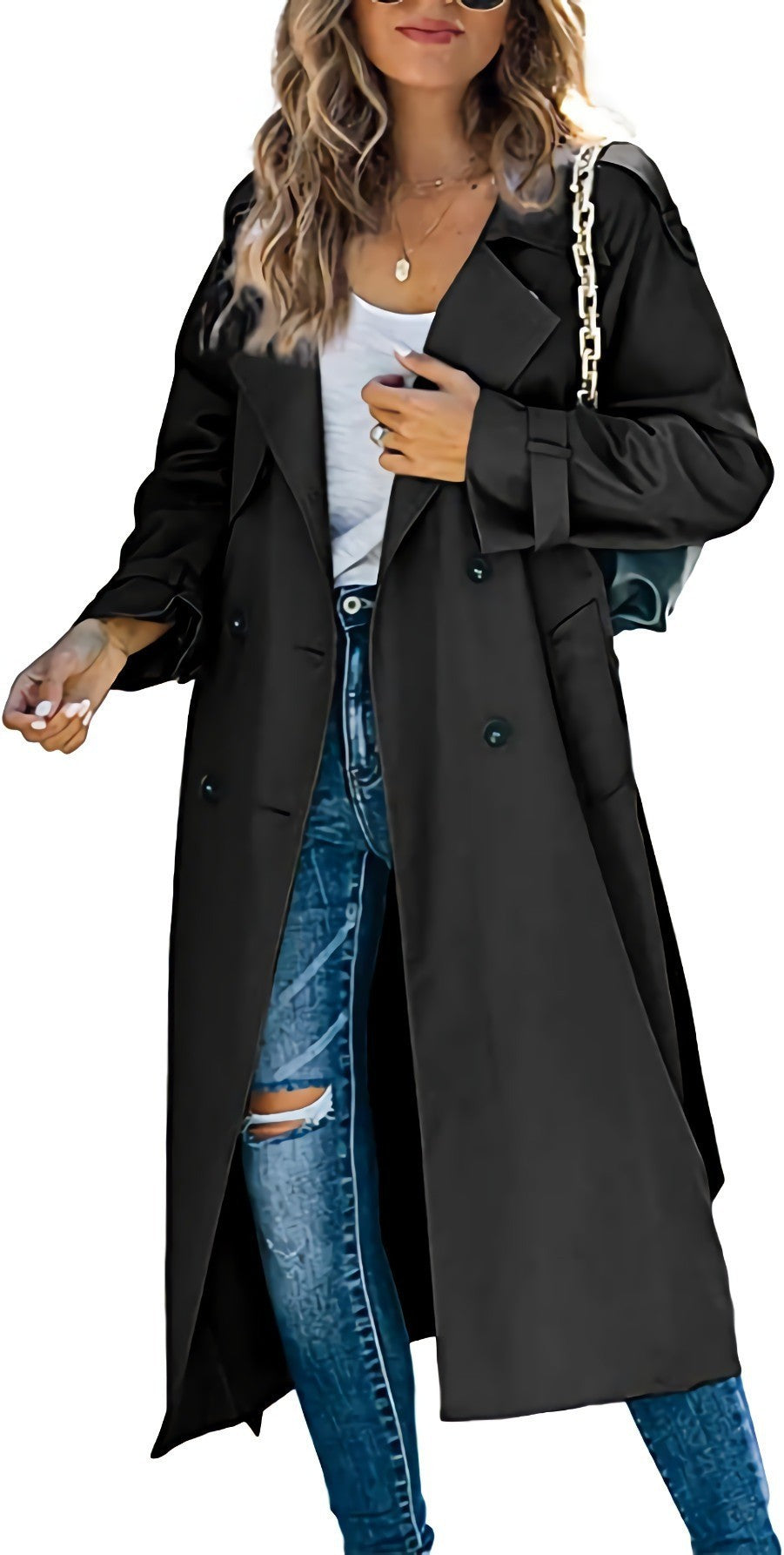 outfit Women's Winter and Autumn Trench Coat Coat Women's